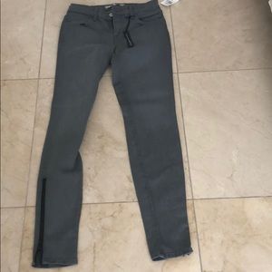 J Brand Gray Jeans with ankle zippers- Size 26